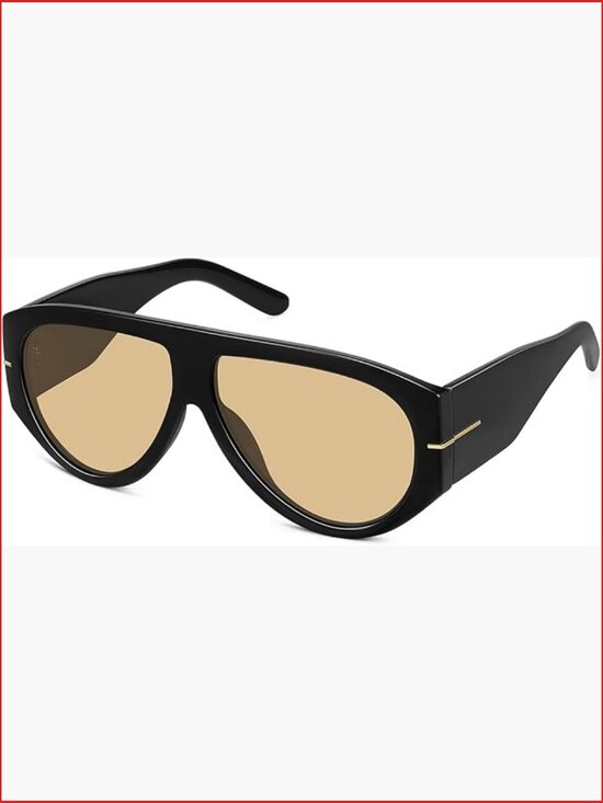 Oversized Aviator Sunglasses UV400 Protection Retro Trendy Big Shades Driving